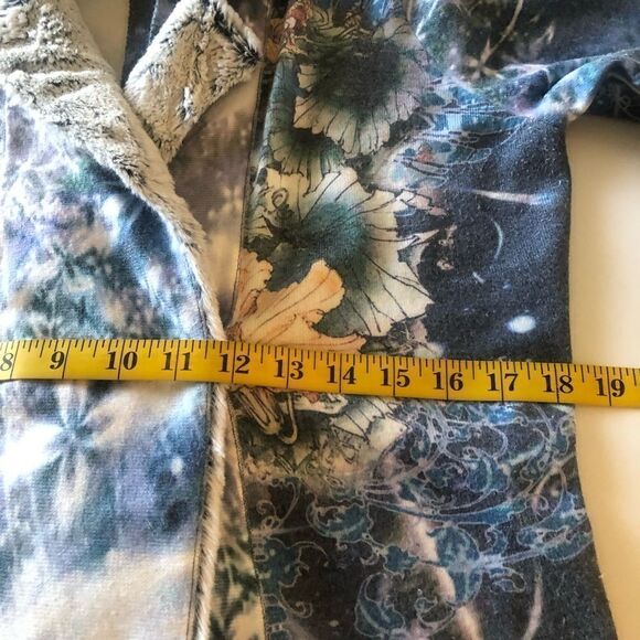 Alberto Makali Mystical Fairycore Double Breasted Sweater Jacket with Faux Fur - Picture 12 of 15